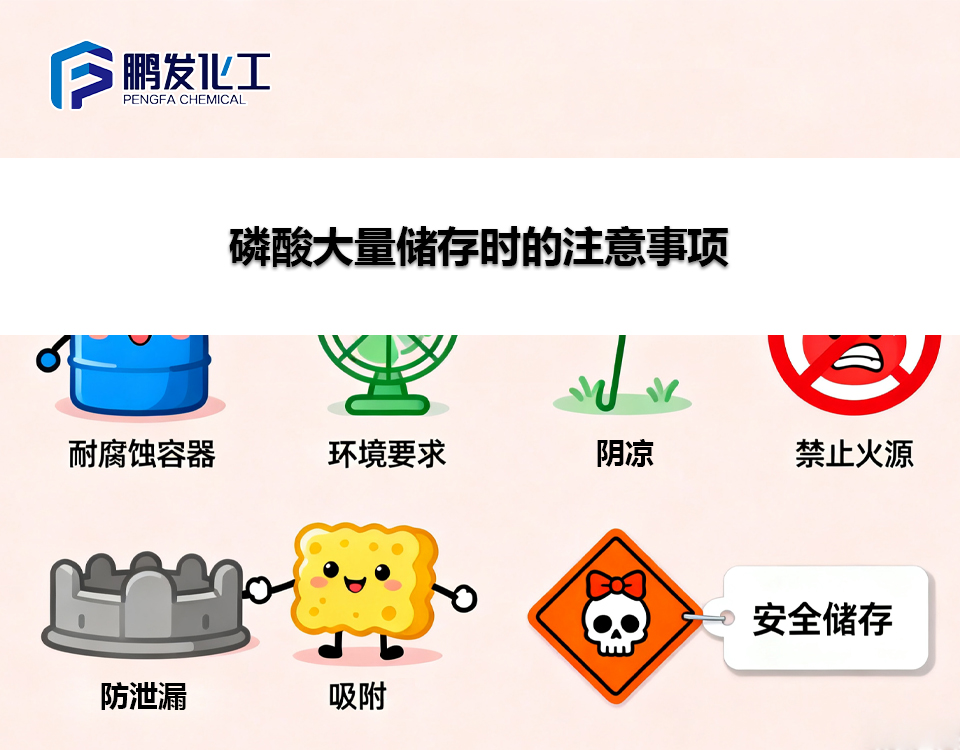 磷酸大量储存时的注意事项