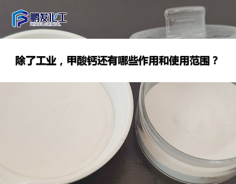 除了工业，甲酸钙还有哪些作用和使用范围？